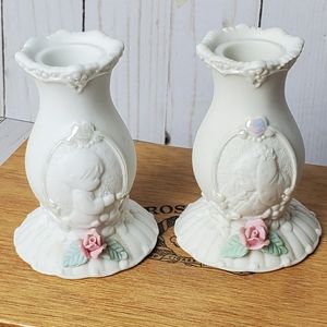 Precious moments Unity Wedding Candle Holders